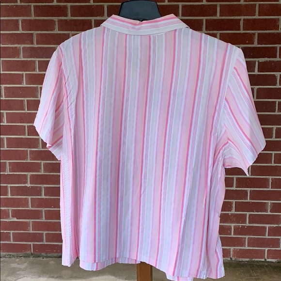 EUC - Kim Rogers - Short Sleeve Button Down Shirt - Picture 2 of 3